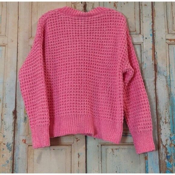 There Abouts Girls XXS 4/5 Bright Pink Sweater Polyester Pullover Round Neck - Picture 3 of 9